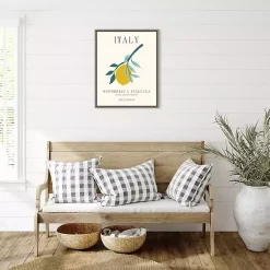 Kirklands Home Canvas Art|Italy Lemon Poster Framed Canvas Art Print