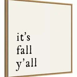 It's Fall Ya'll Poem Framed Wall Art Fall