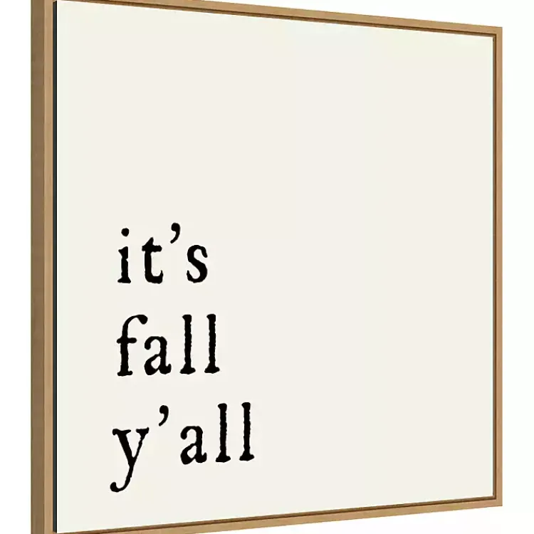 It's Fall Ya'll Poem Framed Wall Art Fall