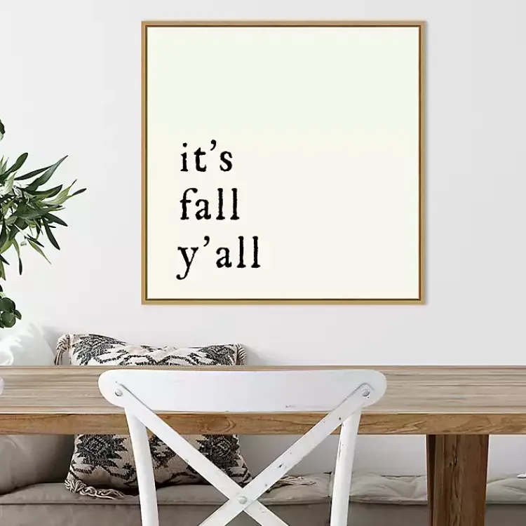 It's Fall Ya'll Poem Framed Wall Art Fall