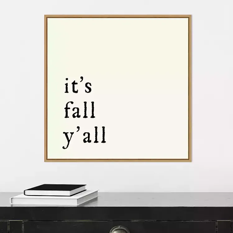 It's Fall Ya'll Poem Framed Wall Art Fall