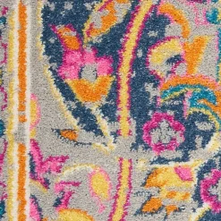 Kirklands Home Area Rugs|Ivory & Multi Floral Medallion Area Rug, 6x9