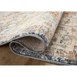 Kirklands Home Area Rugs|Ivory and Blue Bergamo Area Rug, 7x10