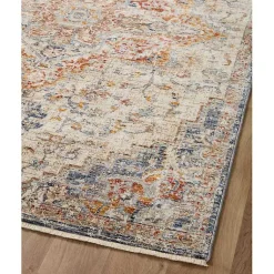 Kirklands Home Area Rugs|Ivory and Blue Bergamo Area Rug, 7x10