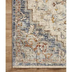 Kirklands Home Area Rugs|Ivory and Blue Bergamo Area Rug, 7x10