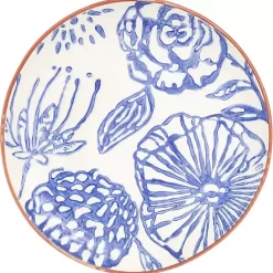 Kirklands Home Dinnerware|Ivory and Blue Floral 16-pc. Dinnerware Set