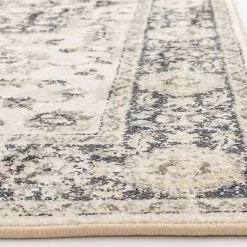 Kirklands Home Area Rugs|Ivory and Navy Laur Vintage Area Rug, 7x9