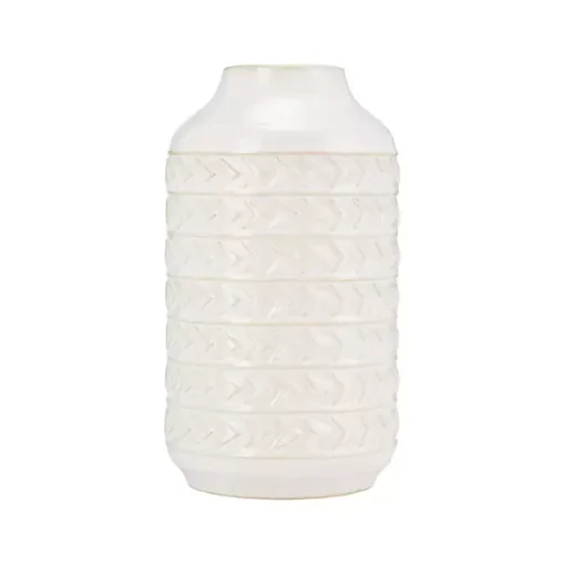 Discount Ivory Aztec Vase, 10in Vases
