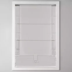 Kirklands Home Curtains & Drapes|Basketweave Cordless Roman Shade, 31 in. Ivory