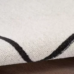 Kirklands Home Outdoor Rugs|Bordered Indoor/Outdoor Area Rug, 5x7 Ivory