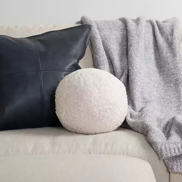Discount Boucle Sphere Pillow Pillows