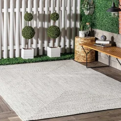 Kirklands Home Area Rugs|Braided Lefebvre Area Rug, 12x15 Ivory