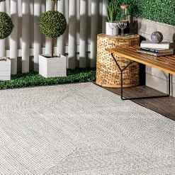 Kirklands Home Area Rugs|Ivory Braided Lefebvre Area Rug, 12x18