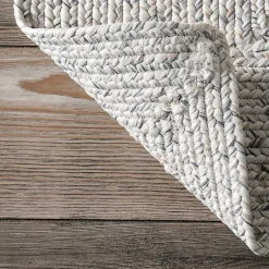 Kirklands Home Area Rugs|Ivory Braided Lefebvre Area Rug, 12x18