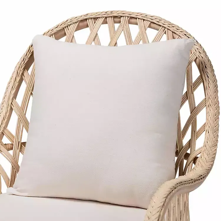 Kirklands Home Accent Chairs|Braided Rattan Accent Chair Ivory