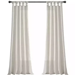 Kirklands Home Curtains & Drapes|Burlap Knotted Curtain Panel Set, 120 in. Ivory