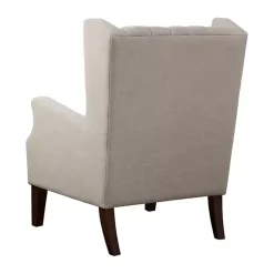 Kirklands Home Accent Chairs|Button Tufted Accent Chair Ivory