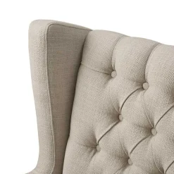 Kirklands Home Accent Chairs|Button Tufted Accent Chair Ivory