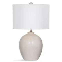 Kirklands Home Table Lamps|Ivory Chevron Ceramic Table Lamp White
