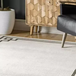 Kirklands Home Area Rugs|Ivory Classic Border Area Rug, 5x7