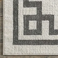 Kirklands Home Area Rugs|Ivory Classic Border Area Rug, 5x7