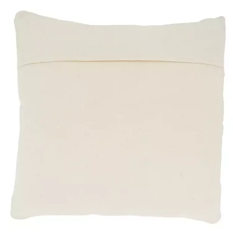 Ivory Diamond Woven Textured Polyester Pillow Pillows