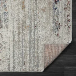 Kirklands Home Area Rugs|Distressed Medallion Washable Area Rug, 7x9 Ivory
