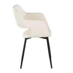 Kirklands Home Dining Chairs|Faux Leather Marge Dining Chairs, Set of 2 Ivory