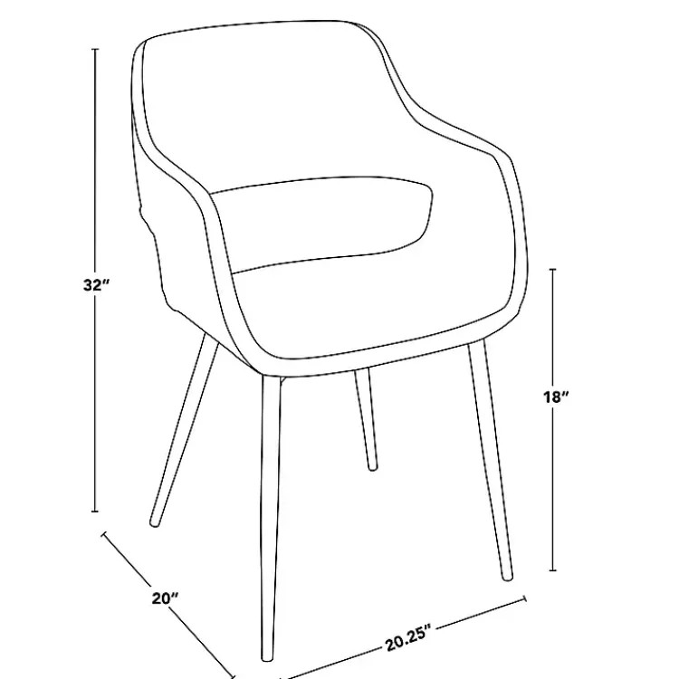 Kirklands Home Dining Chairs|Faux Leather Marge Dining Chairs, Set of 2 Ivory