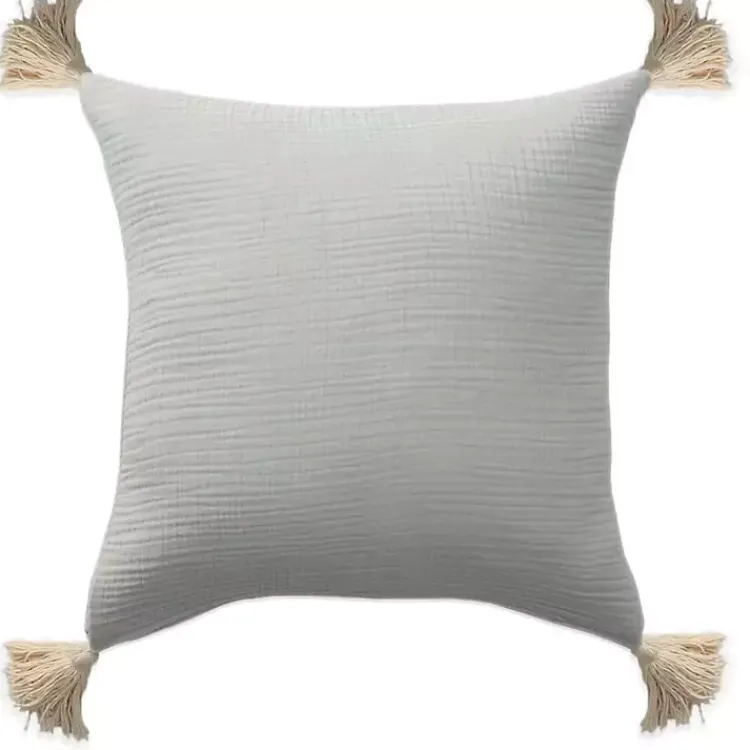 Best Gauze Organic Tassel Throw Pillow Pillows