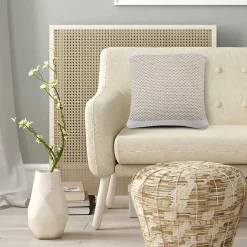 Discount Ivory Interwoven Jute Pillow Pillows