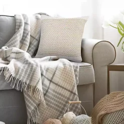 Discount Ivory Interwoven Jute Pillow Pillows