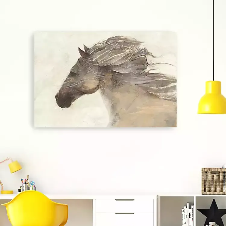 Kirklands Home Canvas Art|Ivory Into the Wind Canvas Art Print, 60x40 in.