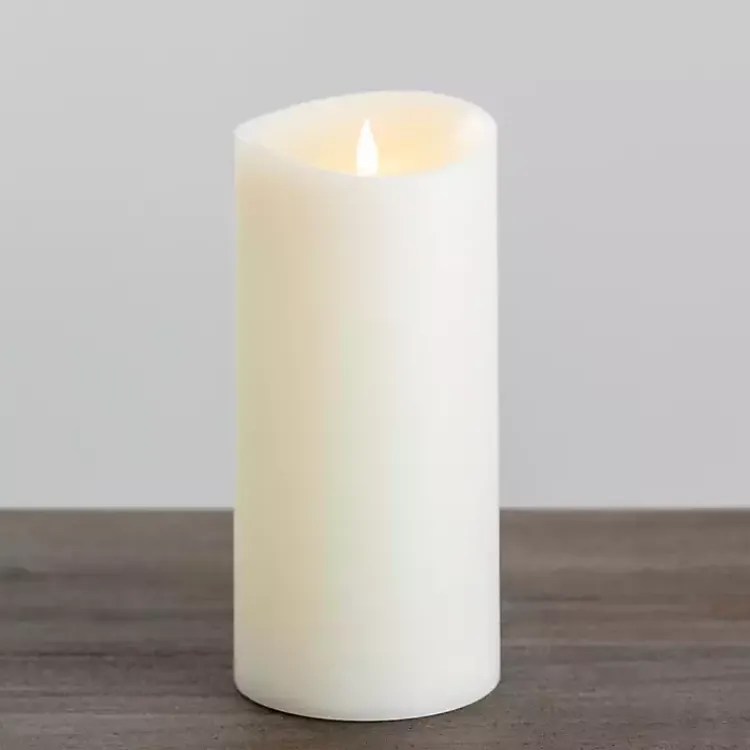 LED Soft Flame Pillar Candle, 5x11 in. Flameless Candles