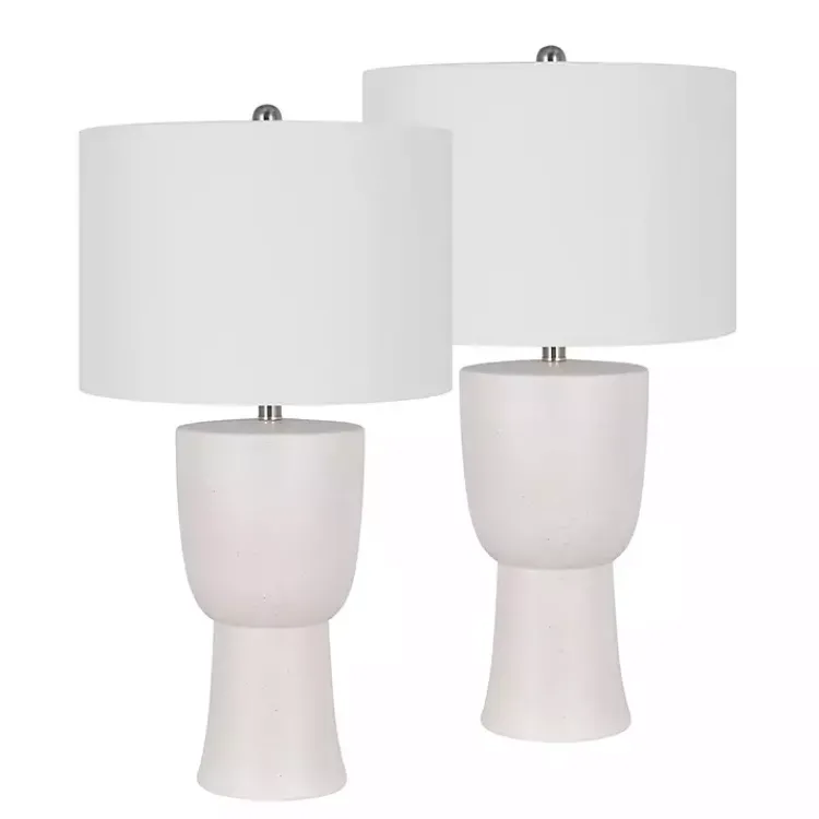 Kirklands Home Table Lamps|Ivory Maddie Table Lamps, Set of 2 White