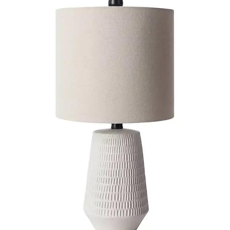 Kirklands Home Table Lamps|Modern Etched Table Lamp Ivory