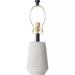 Kirklands Home Table Lamps|Modern Etched Table Lamp Ivory