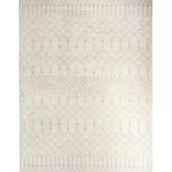 Kirklands Home Area Rugs|Moroccan Washable Area Rug, 5x7 Ivory