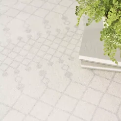 Kirklands Home Area Rugs|Moroccan Washable Area Rug, 5x7 Ivory