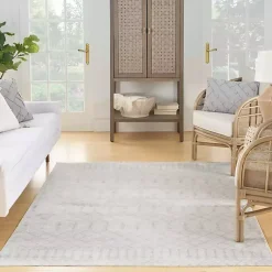 Kirklands Home Area Rugs|Moroccan Washable Area Rug, 6x9 Ivory