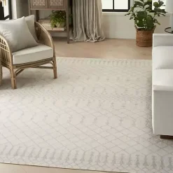 Kirklands Home Area Rugs|Moroccan Washable Area Rug, 9x12 Ivory