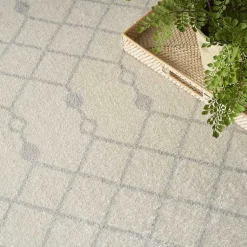 Kirklands Home Area Rugs|Moroccan Washable Area Rug, 9x12 Ivory