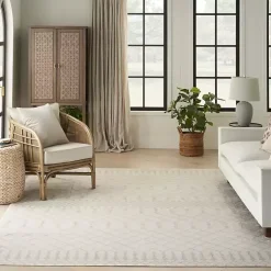 Kirklands Home Area Rugs|Moroccan Washable Area Rug, 9x12 Ivory