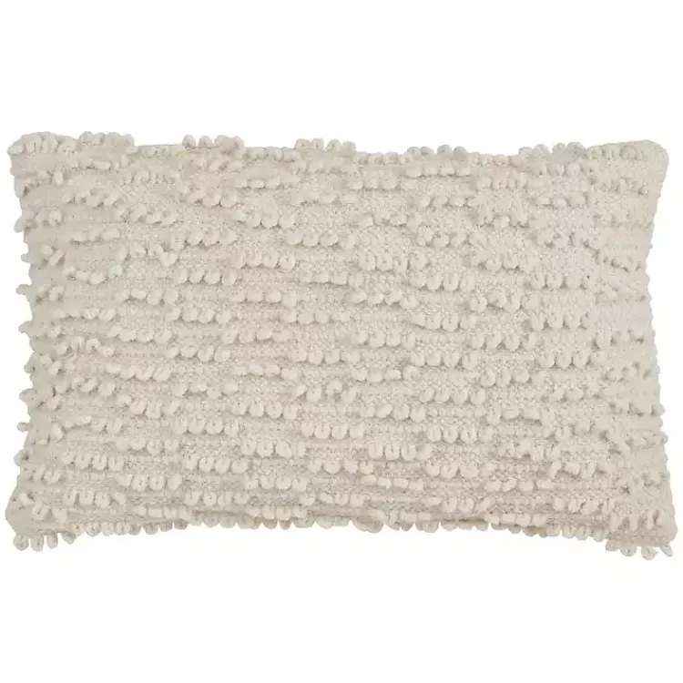 Ivory Nubby Decorative Lumbar Pillow Pillows