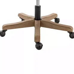 Kirklands Home Office Furniture|Rattan Swivel Office Chair Ivory