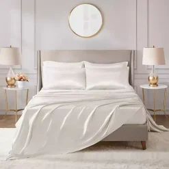 Kirklands Home Bed Sheets|Satin 6-pc. Full Sheet Set Ivory