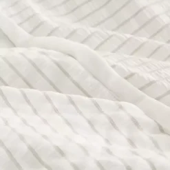 Kirklands Home Comforters|Seersucker 3-pc. Full/Queen Comforter Set Ivory