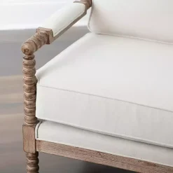 Kirklands Home Accent Chairs|Spencer Spindle Armchair Ivory