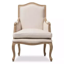 Kirklands Home Accent Chairs|Streaked Antique Accent Chair Ivory