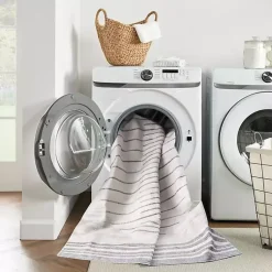 Kirklands Home Area Rugs|Ivory Striated Sphere Washable Area Rug, 2x4